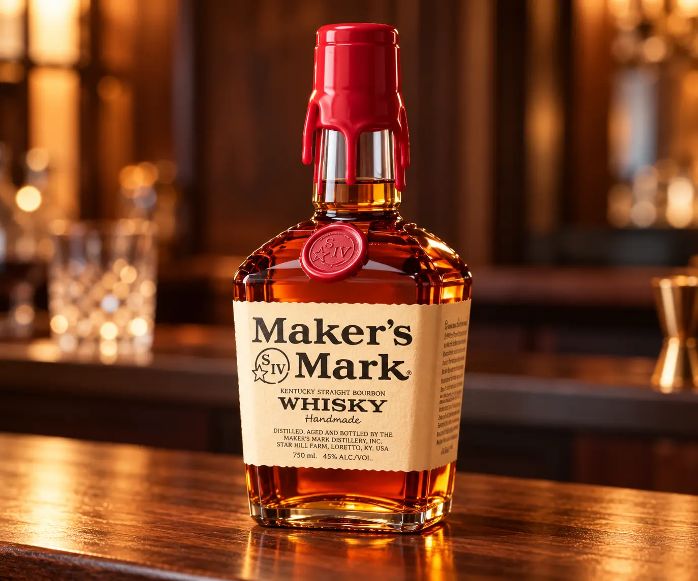 בקבוק Maker’s Mark אמיתי